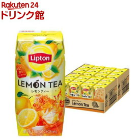 リプトン レモンティー( 200ml×24本入)【リプトン(Lipton)】[紅茶飲料 紙パック 常温保存 飲み切り 持ち運び]