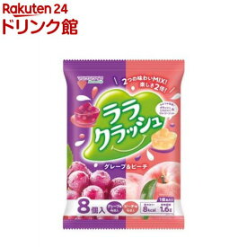 蒟蒻畑 ララクラッシュ アソート グレープ＆ピーチ(8個入*12袋)【蒟蒻畑】[こんにゃくゼリー 食物繊維 低カロリー おやつ]