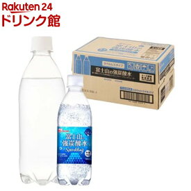 アイリス 富士山の強炭酸水 ラベルレス(500ml*24本入)【アイリスの天然水】[炭酸水 500ml 24本 ラベルレス 国産]