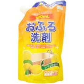 【3980円以上で送料無料（沖縄を除く）】エコグッド おふろ洗剤 レモンの香り つめかえ用 900ml [ロケット石鹸 アドグッド]