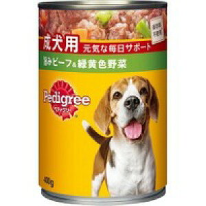 【1ケース】【3980円以上で送料無料(沖縄を除く)】【お取り寄せ対象品】マース ジャパンリミテッド Pedigree ペディグリーチャム スタンダード ざく切りビーフ&野菜 400g [マースジャパンリ