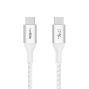 Belkin BoostCharge 240W USB-C �P�[�u�� 1m �z���C�g CAB015BT1MWH ct61671