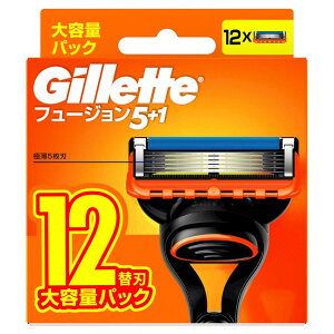 【スーパーセール限定!ポイント5倍!期間限定!】ジレット フュージョン 髭剃り カミソリ 替刃12個 ct68286