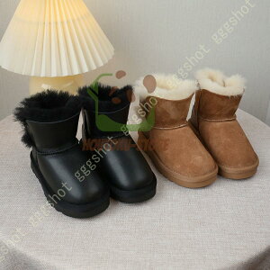 【5と0のつく日限定!1着半額!まとめ買い2枚購入割引クーポン利用で! 】スノーブーツ キッズ ジュニア ブーツ マジックテープ ラウンドトゥ 女の子 男の子 ハイカット スエード 無地 保暖