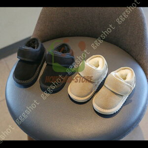 【5と0のつく日限定!1着半額!まとめ買い2枚購入割引クーポン利用で! 】スノーブーツ キッズ 防水 女の子 スーパースター マジックテープ ラウンドトゥ ハイカット スエード 子供 保温靴