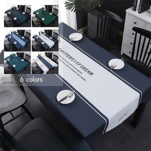 【5と0のつく日限定!1着半額!まとめ買い2枚購入割引クーポン利用で! 】テーブルクロス 食卓カバー テーブルマット 食卓 カバー 長方形 シンプル 花柄 撥水 撥油加工 各サイズ 北欧風