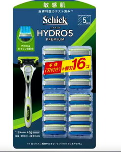 【お買い物マラソン限定!ポイント5倍!期間限定!】Schick(シック) 5枚刃 ハイドロ5 プレミアム 敏感肌用 本体+替刃16P コストコ ct31853