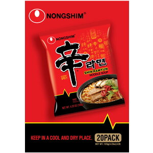�y�|�C���g�ő�9�{!���������}���\���I�z�_�S �h���[���� 20�ܓ��@NONGSHIM Shin Rahmen Noodles 20 pack