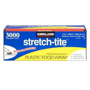 �y�ő�|�C���g5�{!�{������I�z�J�[�N�����h�V�O�l�`���[ �t�[�h���b�v 30cm x 914m�@Kirkland Signature Plastic Food Wrap Strech Tite 30cm x 914m