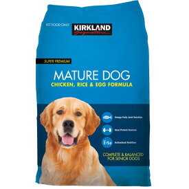 カークランドシグネチャー 高齢犬7歳以上 18kgチキン,ライス,エッグ　Kirkland Signature Dog Food Adult over 7years 18kg Chicken, Rice, Egg