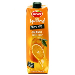 y50̂I|Cg5{IԌIzWx 100% IWW[X ʏ` 1L x 10{ Juver 100% Orange Juice With Pulp 1L x 10