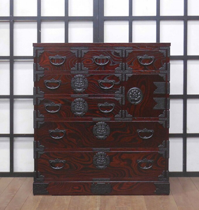 楽天市場】岩谷堂箪笥 三尺片開き上三つ割り 【アウトレット】展示現品 
