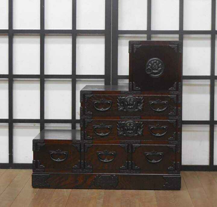 楽天市場】岩谷堂箪笥 階段箪笥85左さがり 即納【送料無料】【開梱設置  