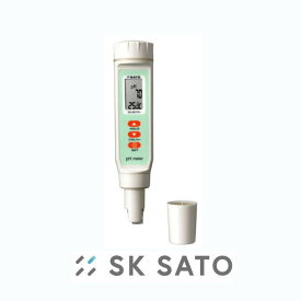 ポケットタイプpH計(0.0〜14.0pH・0.0〜50.0℃) SK-661PH No.6429-00 SATO・佐藤計量器
