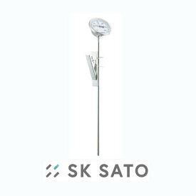 寸胴鍋用温度計(バイメタル)BM-R-75 No.2350-00 SATO 佐藤計量器 0-120℃