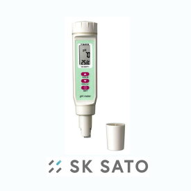 ポケットタイプpH計(2.0〜12.0pH・0.0〜50.0℃) SK-660PH No.6428-00 SATO・佐藤計量器