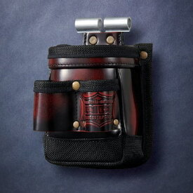 ニックス ADV-201TG-R アドバンガラス革VA小物腰袋 レッド KNICKS