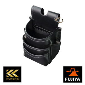 腰袋薄型3段 AB-23BG(黒金) フジ矢 FUJIYA AB23BG KUROKIN
