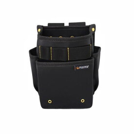 腰袋スモール2段(黒金) PS-32BG フジ矢 FUJIYA PS32BG フジヤ