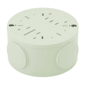 露出用丸型ボックス(ブランクタイプ) ミルキーホワイト PVM-0YTM 1ヶ 未来工業 MIRAI