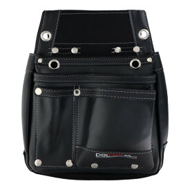 DBLTACT 本革釘袋 2段 DTL-07-BK ブラック 腰袋 三共コーポレーション