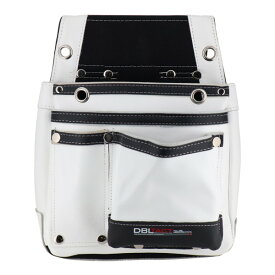 DBLTACT 本革釘袋 2段 DTL-07-WH ホワイト 腰袋 三共コーポレーション