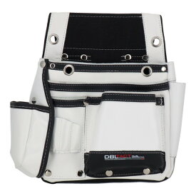 DBLTACT 本革釘袋 2段 DTL-11-WH ホワイト 腰袋 三共コーポレーション