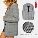 【5,584円！よりどり2点クーポンで】 ジャケット レディース 秋 冬 秋冬 チェック柄 長袖 無地 チェック柄ジャケット テーラードジャケット アウター グレンチェック オフィスカジュアル フォーマル 学校行事 きれいめ オフィス カジュアル 大人 20代 30代 40代 OL ママ 母