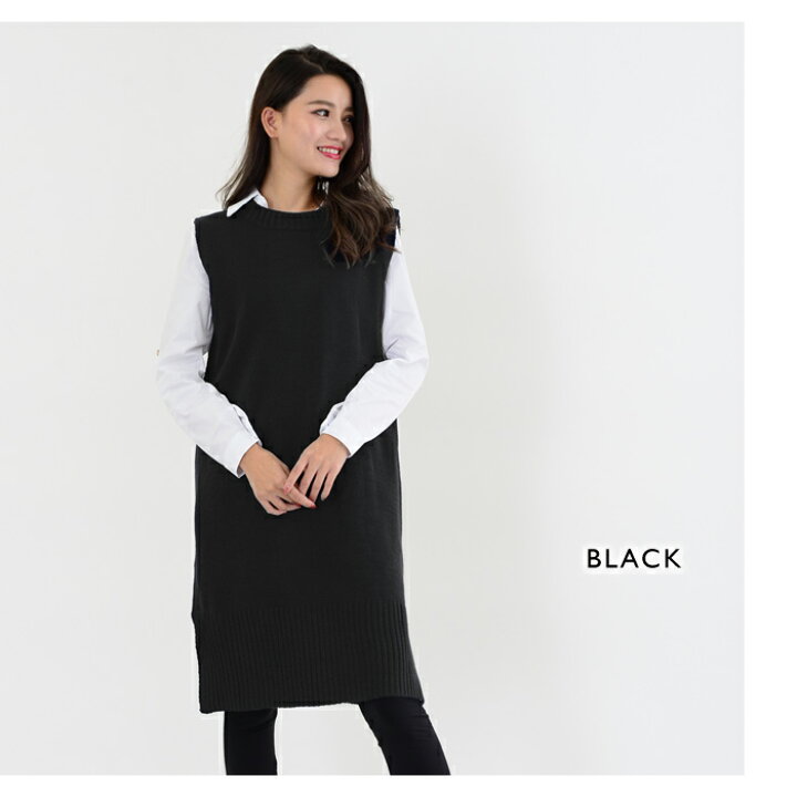 楽天市場 送料無料 ワンピース レディース ニットワンピース ニット 紺 ミディアム ロング 春 夏 春夏 スリット トップス ニットワンピ ひざ丈 ミディアム丈ワンピ ロング 大人 ヒザ丈 マキシ ノースリーブ シンプル ネイビー グレー 代 30代 40代 Ol ママ 母 あす