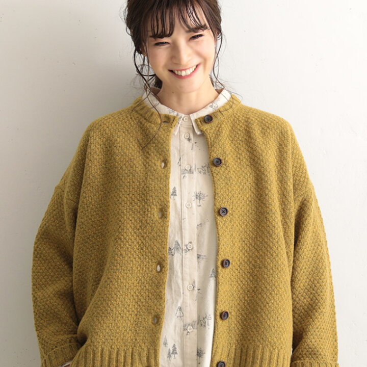 楽天市場】ひと休みする時のジンジャーレモネードニットカーデ M/L/LL 