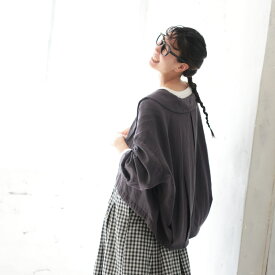 あしたのふく まるくて、やさしい、じゃけっと。 M/L/LL/3L/4L/5Lサイズ レディース/羽織り/ライトアウター/長袖/ショールカラー/ヘチマ襟/リネン混/麻混/トップス