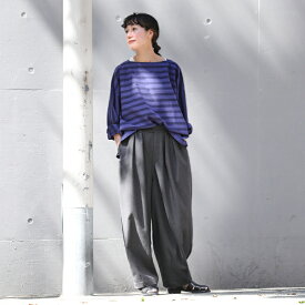 スローなパンツ M/L/LL/3L/4L/5Lサイズ レディース/ワイドパンツ/バルーンパンツ/コクーン/ロング/ボトムス