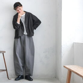 こなれるコクーンパンツ M/L/LL/3L/4L/5Lサイズ レディース/バルーンパンツ/テーパード/ロング/綿/コットン/ボトムス