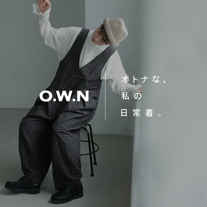 楽天市場】O.W.N ギンガムチェックのサロペット M/L/LL/3L/4L/5Lサイズ 