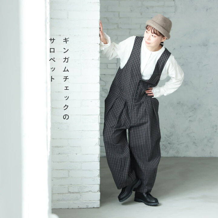 楽天市場】O.W.N ギンガムチェックのサロペット M/L/LL/3L/4L/5Lサイズ 
