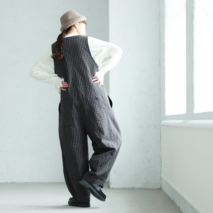 楽天市場】O.W.N ギンガムチェックのサロペット M/L/LL/3L/4L/5Lサイズ  