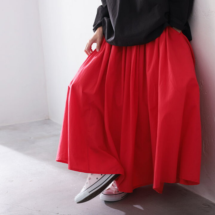 楽天市場】大人のための、赤いスカート。 M/L/LL/3L/4L/5Lサイズ 