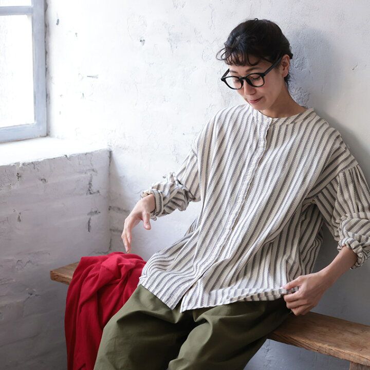 楽天市場】十草模様の手仕事シャツ M/L/LL/3L/4Lサイズ レディース 