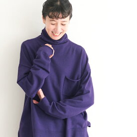 くるしゅうない！タートル てんぽ別注カラー M/L/LL/3L/4L/5Lサイズ レディース/プルオーバー/ハイゲージニット/タートルネック/ハイネック/ボトルネック/長袖/トップス