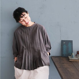 ふくろうと月 はいいろフクロウのブラウスみたいなTシャツ M/L/LL/3L/4L/5Lサイズ レディース/プルオーバー/カットソー/五分袖/5分袖/半袖/綿/コットン/トップス