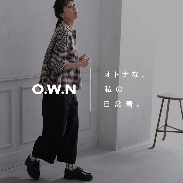楽天市場】O.W.N ブラウンシュガーなギンガムのプルオーバー M/L/LL/3L 