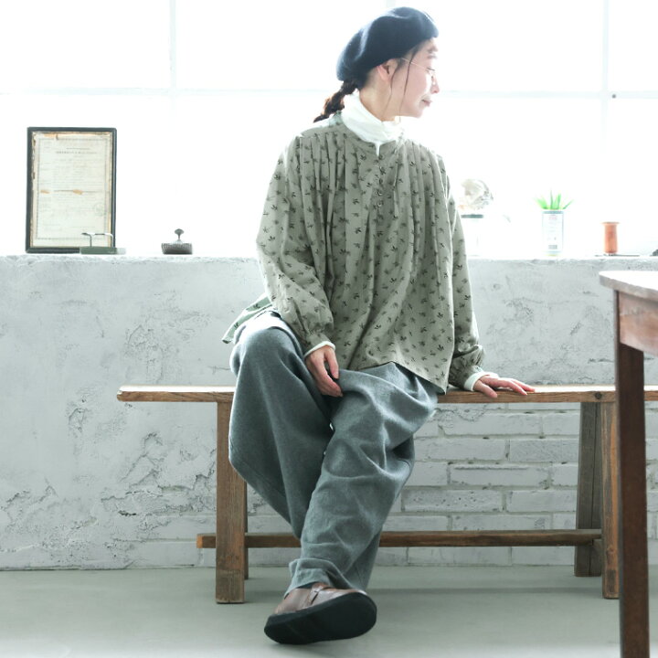 楽天市場】はちみつ堂 オリーブ気分な、おいしいブラウス。 M/L/LL/3L 