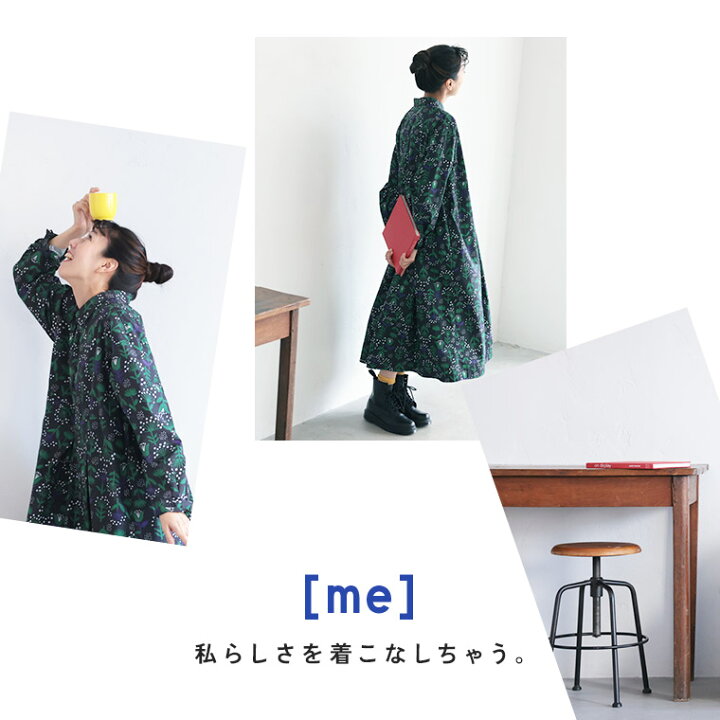 楽天市場】【4月上旬より順次出荷】［me］ 私の押し花ワンピース M/L 