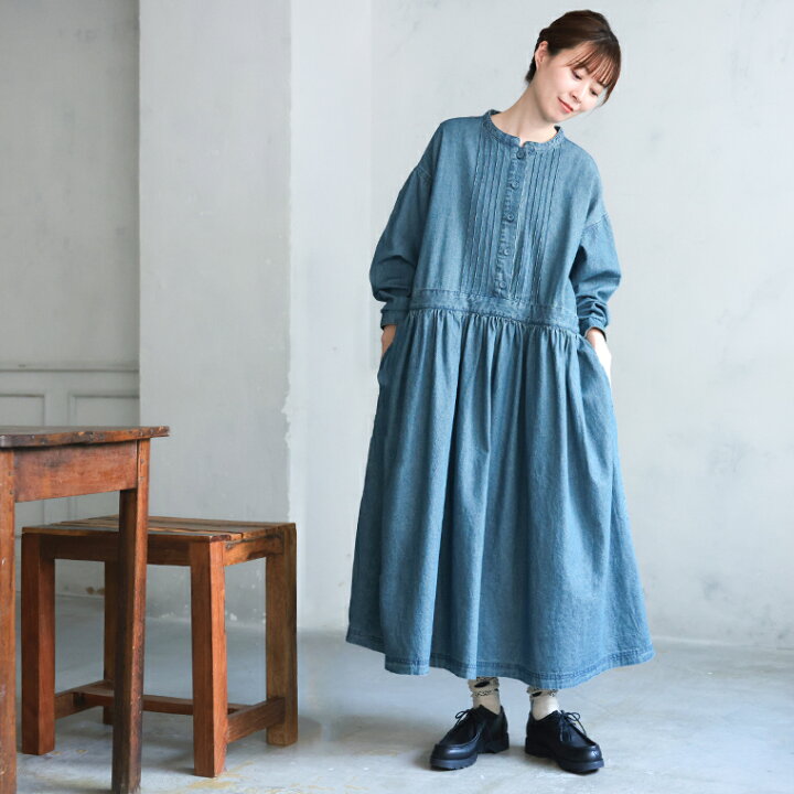 楽天市場】はちみつ堂 はちみつ堂のデニムワンピース M/L/LL/3L/4L/5L 