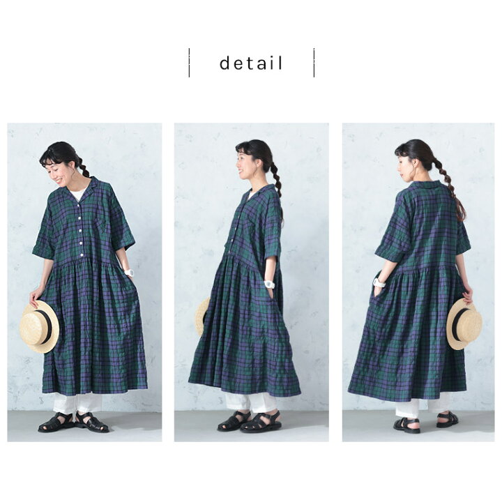 楽天市場】O.W.N 夏するブラックウォッチのワンピース M/L/LL/3L/4L/5L 