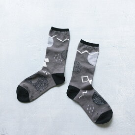 きらきらひかる靴下 22-24サイズ レディース/ソックス/くつ下/くつした/幾何学柄/雑貨【返品・交換不可】【ネコポス対応】