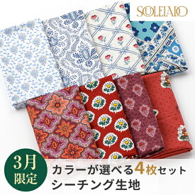 SOULEIADO ソレイアード 生地 シーチング カットクロスセット 1000円ポッキリ 送料無料 3月セレクト ソレイアードオンラインショップ限定 ハギレ はぎれ 手作り 手芸 ハンドメイド ポーチ パッチワーク生地 シーチング テーブルクロス カットクロス ソレイアード生地