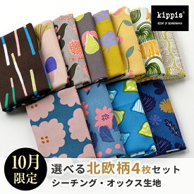 kippis キッピス 生地 セット カットクロスセット | オックス生地 シーチング生地 1000円ポッキリ セレクト kippis オンラインショップ限定 ハギレ はぎれ 手作り 手芸 ソーイング ハンドメイド ポーチ パッチワーク生地 北欧 テーブルクロス 北欧風 オックス