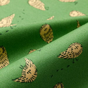 【マラソン期間中ポイント10倍】kippis オックス生地 Uggla /北極フクロウ グリーン kippis 2025 Spring&Summer