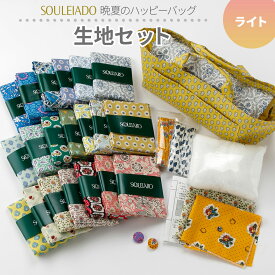 【数量限定福袋】SOULEIADO 2026 晩夏のハッピーバッグ 横長バッグ＆生地セット ライト系 10000円セット | 生地 材料 セット キット ハンドメイド 手芸 手作り ソーイング
